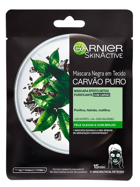 Imagem Máscara Facial Detox Carvão Puro – 32g | Garnier
